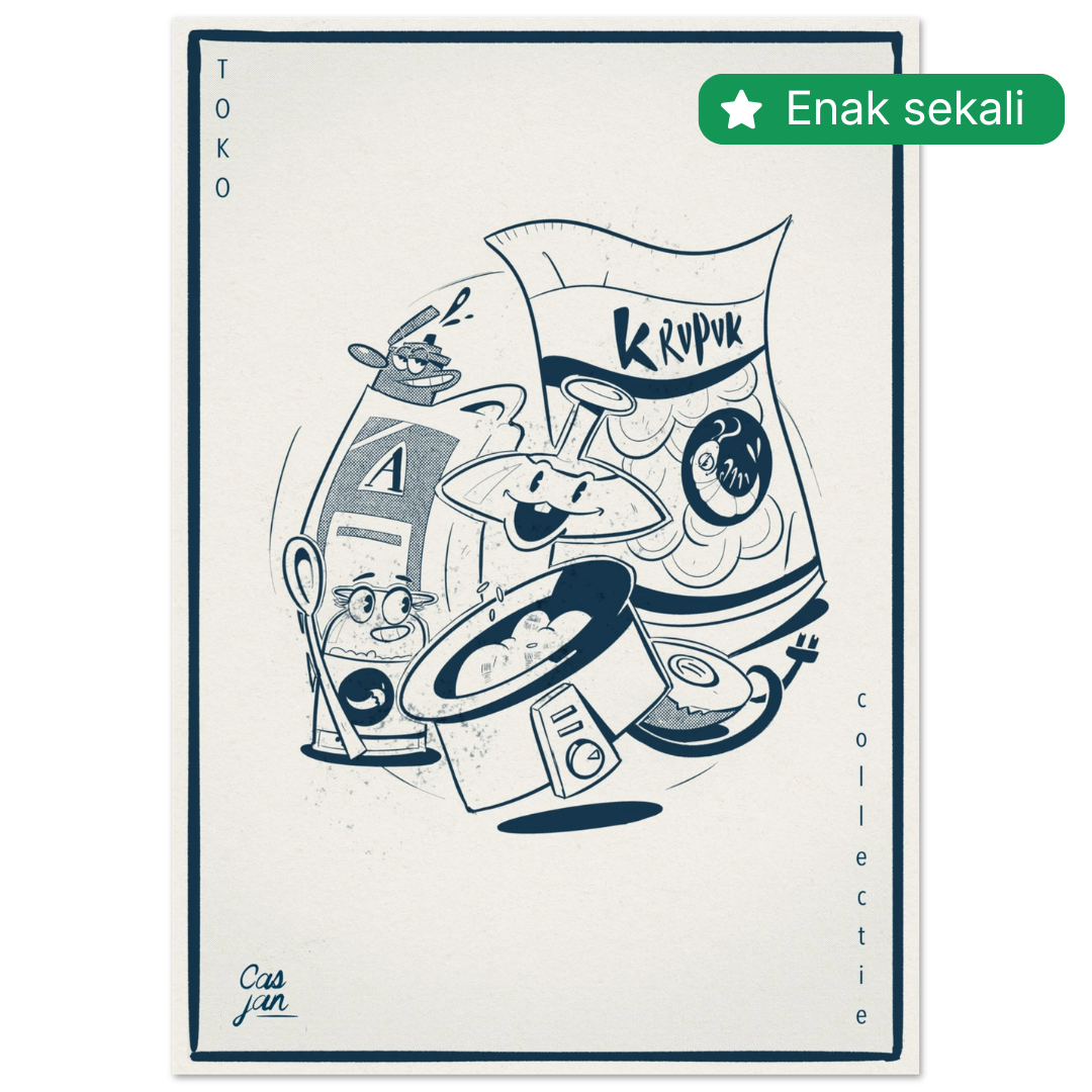 "Indo starter-kit" - Rijstkoker poster
